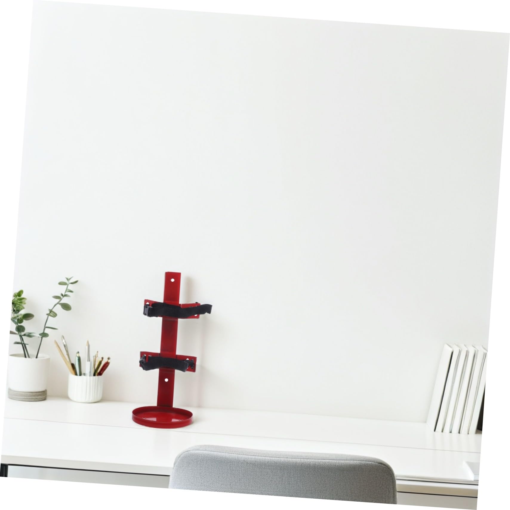 Supporto Installare in da Ferro Rosso Parete e Superficie Estintore Lucidata Facile Sicurezza Domestica e Ufficio
