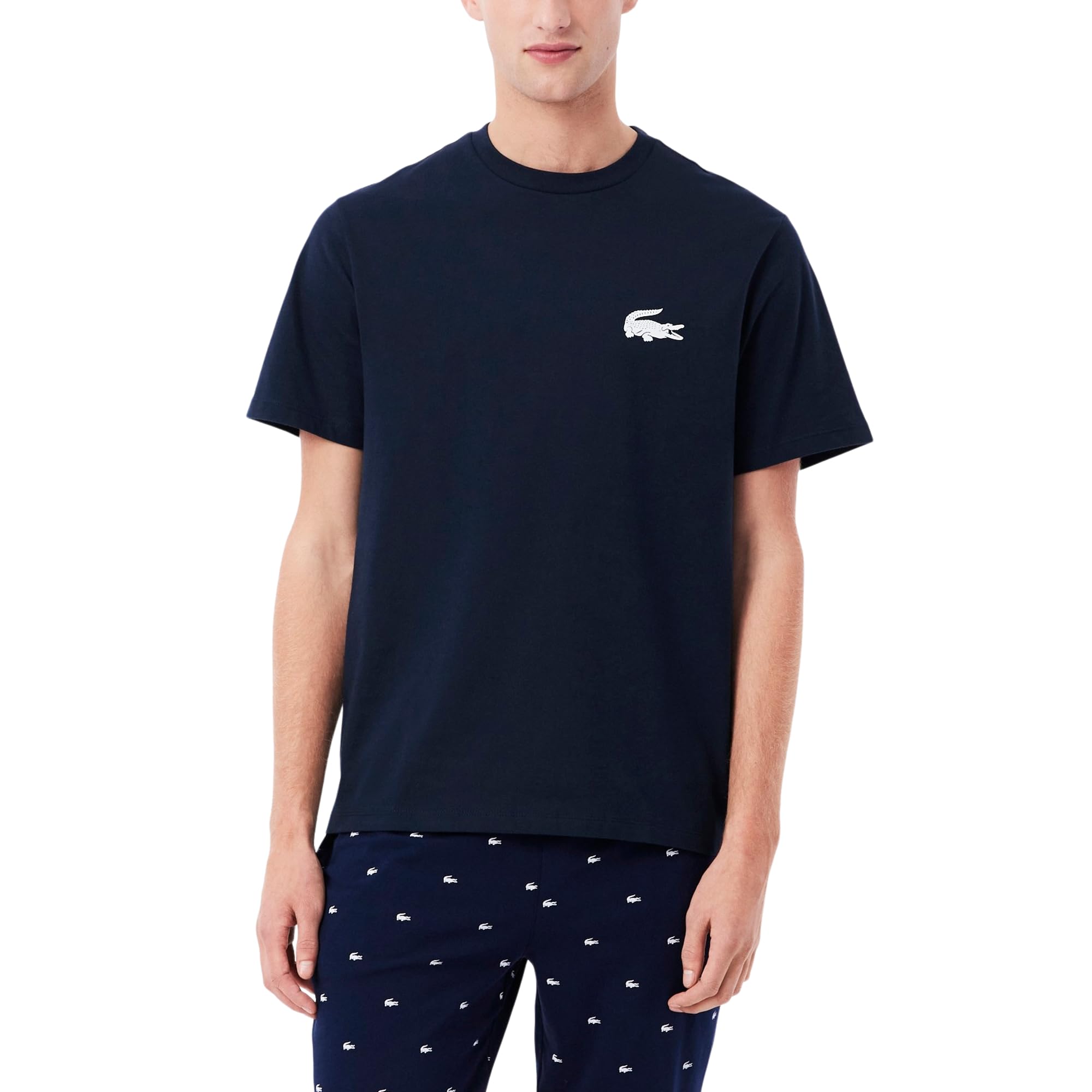 

                                                    Lacoste Men's Crocodile Print Cotton Loungewear T-