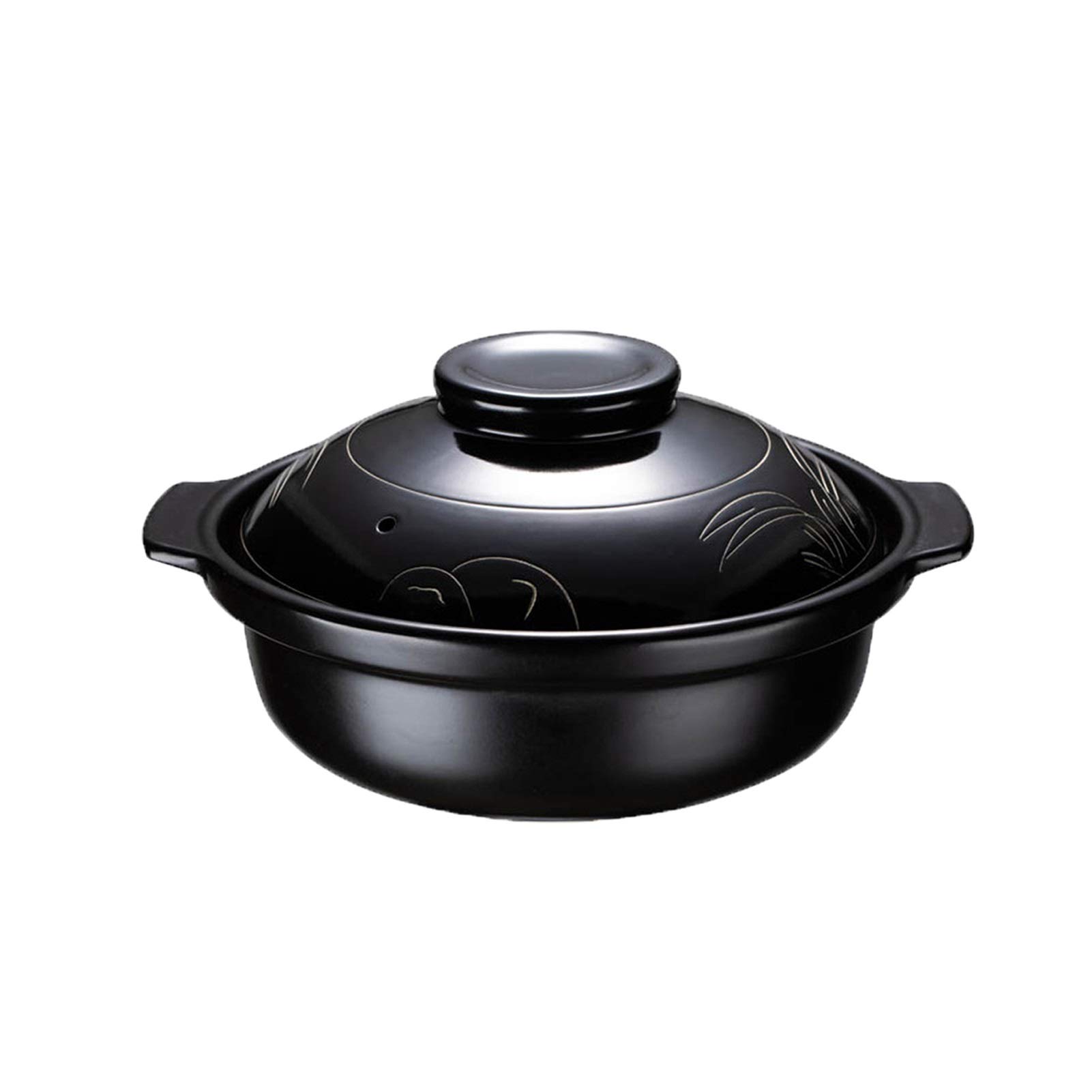 YLFFFZXK Stock Pot Round Ceramic Casserole High Temperature Soup Pan Multifunctional Soup Pan for Steaming Bake Bake Broil Saute Simmer Roast Stock Pot Caterin