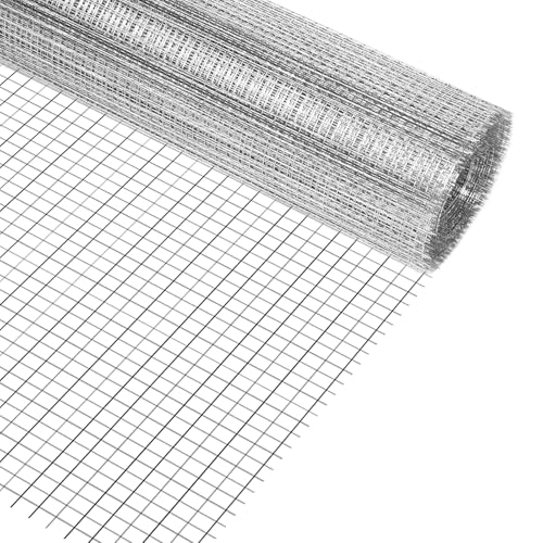 AMFUN Malla de Alambre de Metal, 30cm x 3m Malla de Alambre para Roedores, Mallas de Alambres Galvanizado, para Bloquea el Acceso de Ratones Ardillas Pájaros