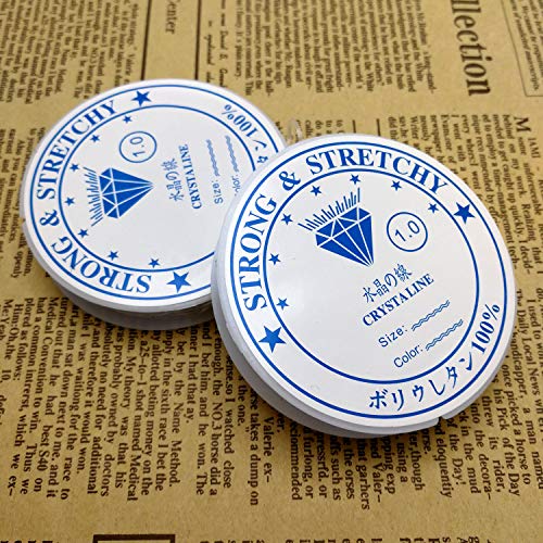 Amaney 1Mm Elastic String, Stretchy Bracelet String Crystal String Bead Cord For Bracelet, Beading And Jewelry Making White #TOP6