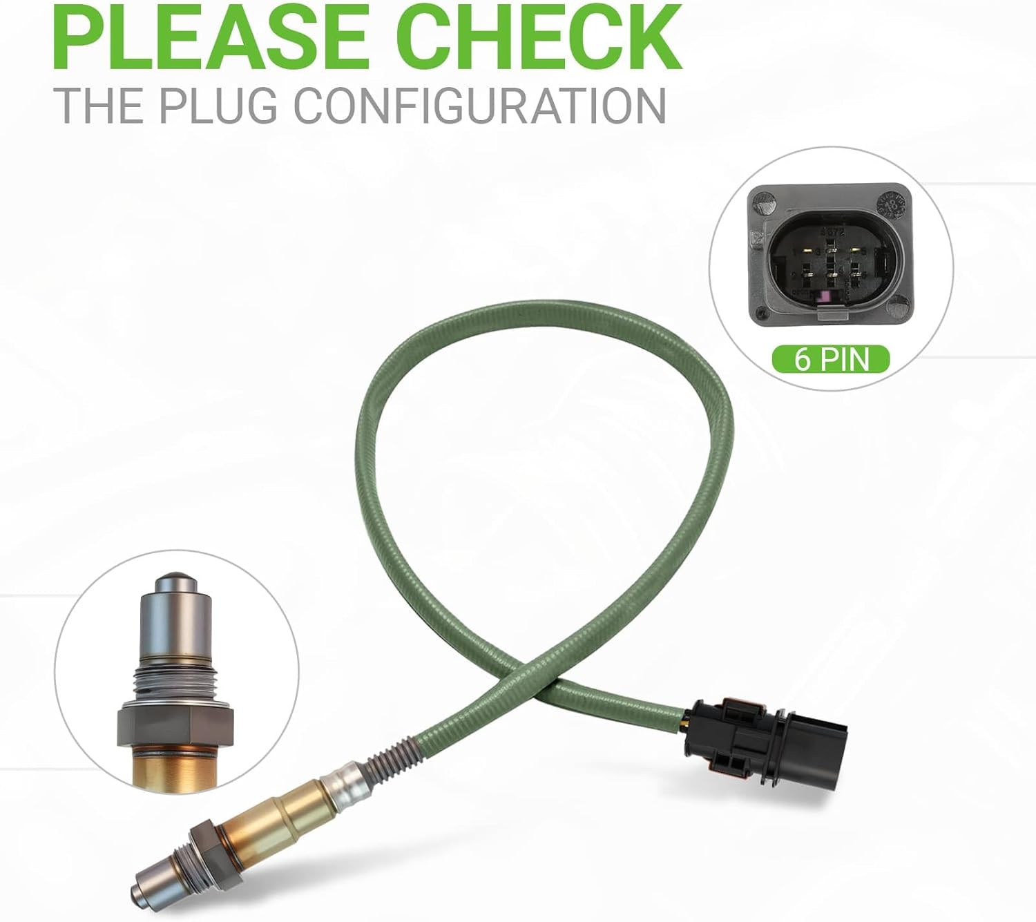 O2 Oxygen Sensor Upstream 234-5173 Compatible with Ford F150 F250/F350 Super Duty Special Mustang Edge Escape Explorer Focus Fusion Taurus & Lincoln Continental MKC MKT MKX MKZ Nautilus # E1GZ9F472C