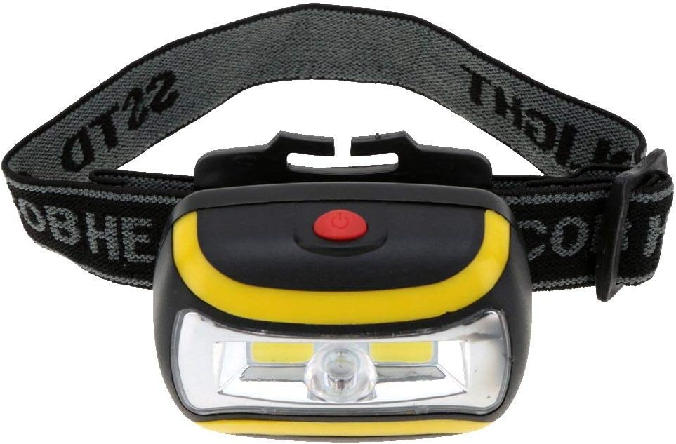 Generic COB Head Lamp Ultra Bright 3W LED Head Lamp Portable Camping Headlights for Outdoor Activities Black Practical and Popular Durable and Fashion