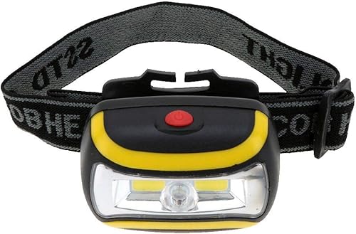 Generic COB Lámpara de cabeza ultra brillante 3W LED lámpara de cabeza portátil Faros de camping para actividades al aire libre Negro Práctico y