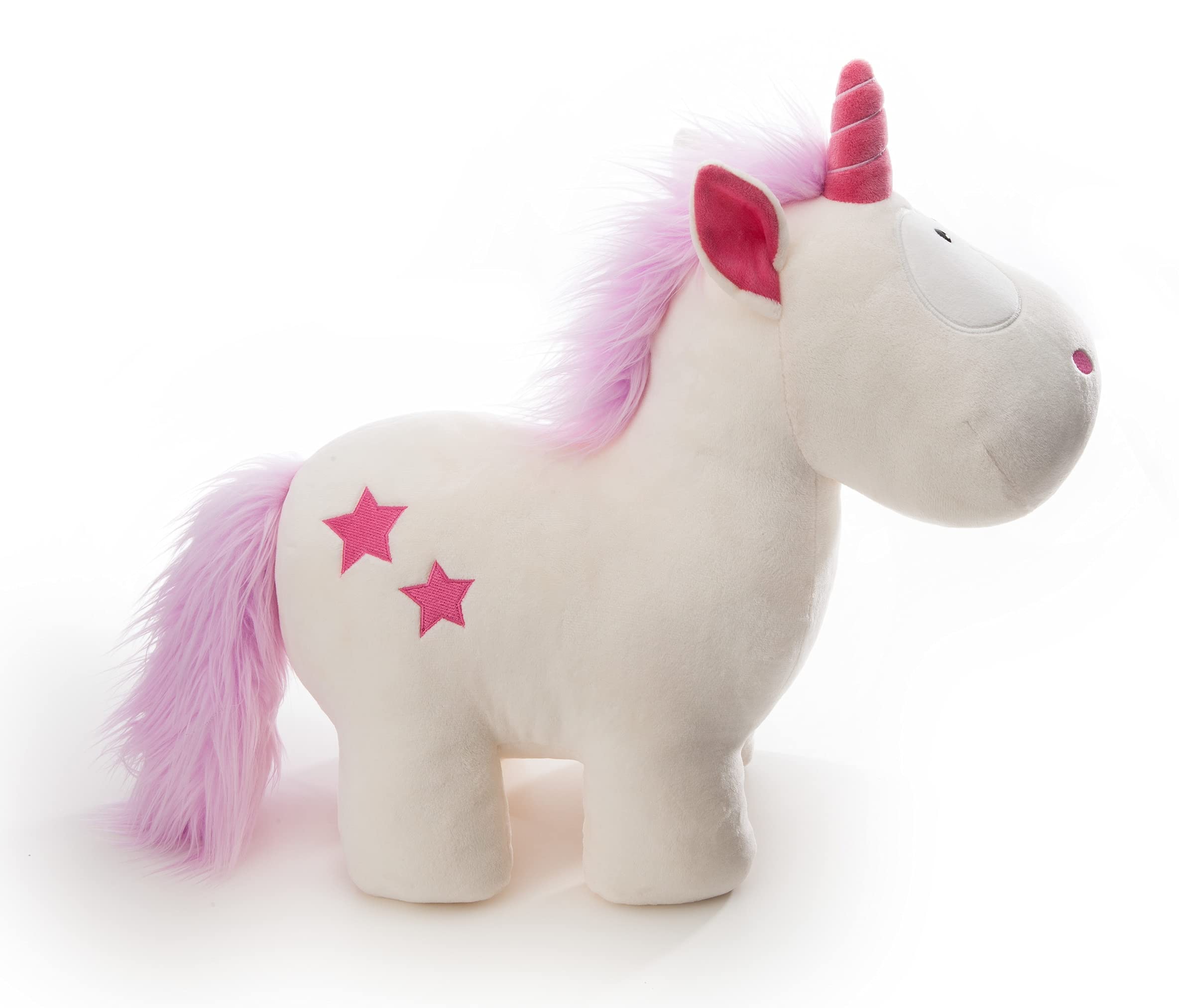 NICI 48055 Kuscheltier Einhorn Theodor 45cm, WEIß