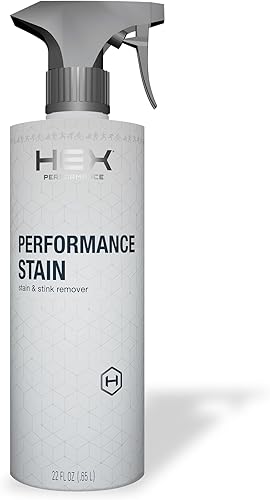 HEX Performance Removedor de manchas y olores, sin perfume, 22 onzas, diseñado para ropa deportiva, respetuoso con el medio ambiente
