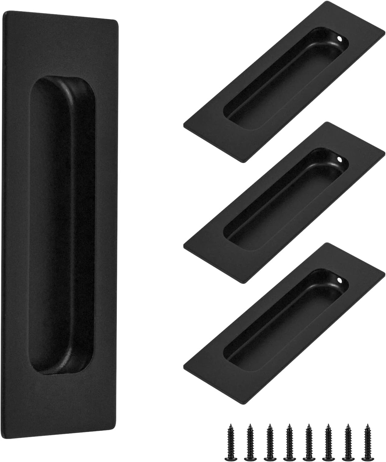 4PCS Sliding Door Pulls Flush Door Handles, 43/4'' Flush Pulls