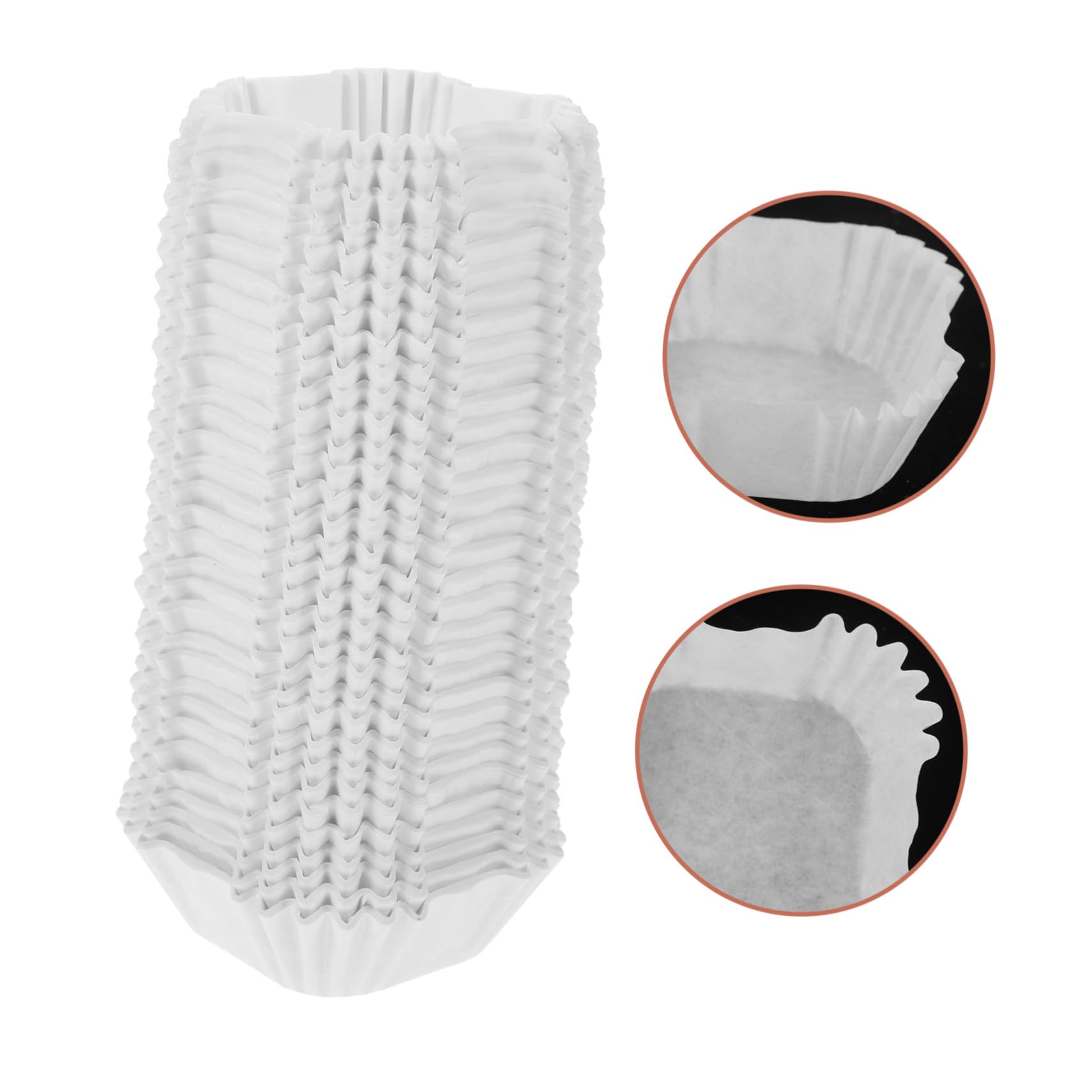 BESPORTBLE 3000 Moldes para Muffins Cuadrados de Papel Blanco, Resistentes al Calor Aceite, Ideales para Hornear Pasteles, Cupcakes y Tartas en Fiestas y Celebraciones