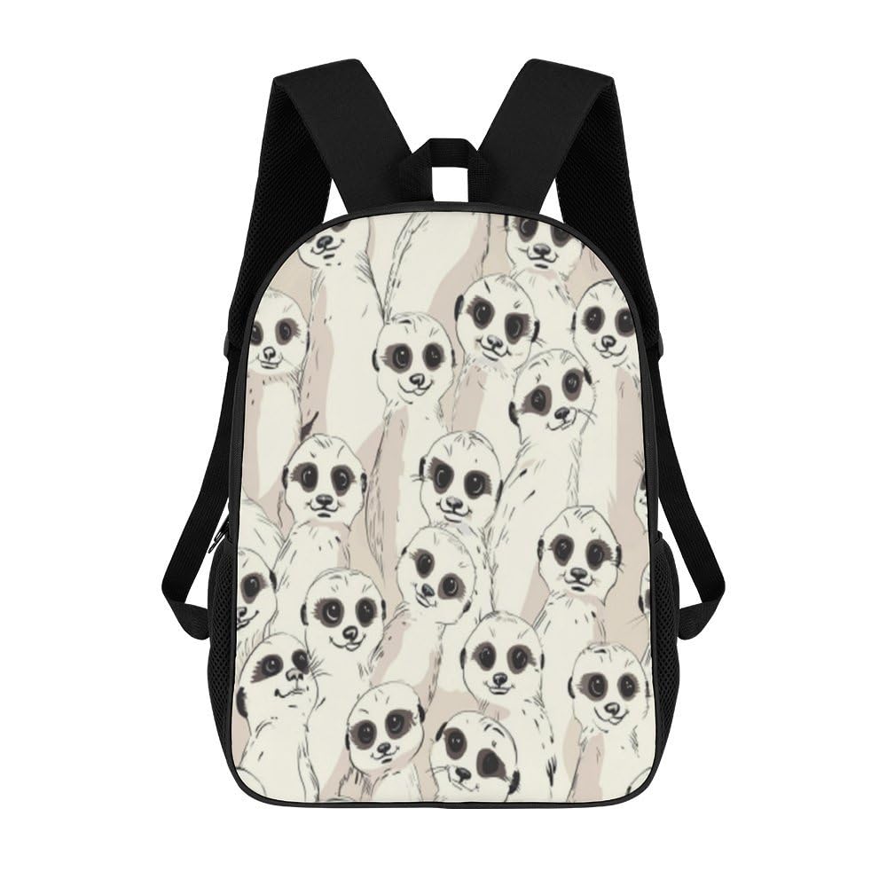 XUTNZA Suricata Mochila para niñas niños suricatas mochilas universitarias femeninas diarias mochila de viaje