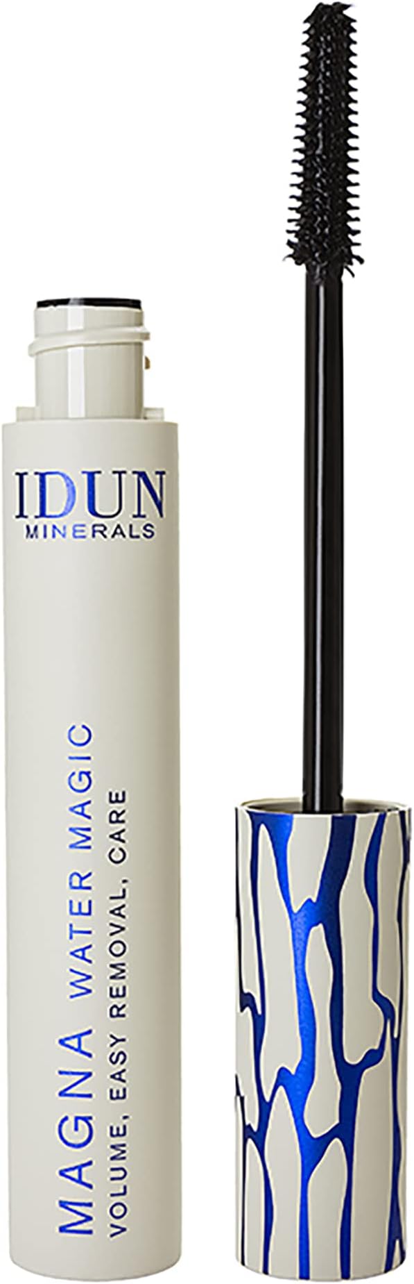 IDUN MineralsMascara Magna Water Magic - Washable, Lash Enhancing Formula for Intense Volume and Curl - Precise Rubber Brush Applicator - Creamy, Smudge Proof Mineral Pigment Formula - 0.46 oz