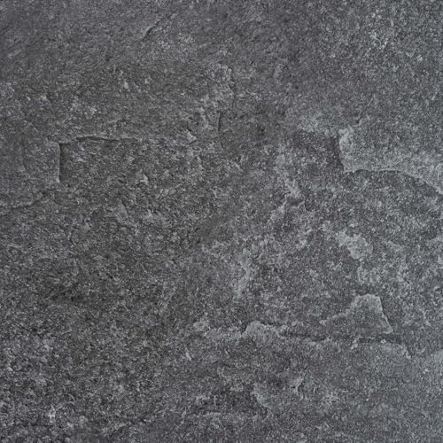 Vinylboden selbstklebend in Schieferoptik Designboden in Steinoptik anthrazit ideal für Wohnbereich Vinyl Fliesen