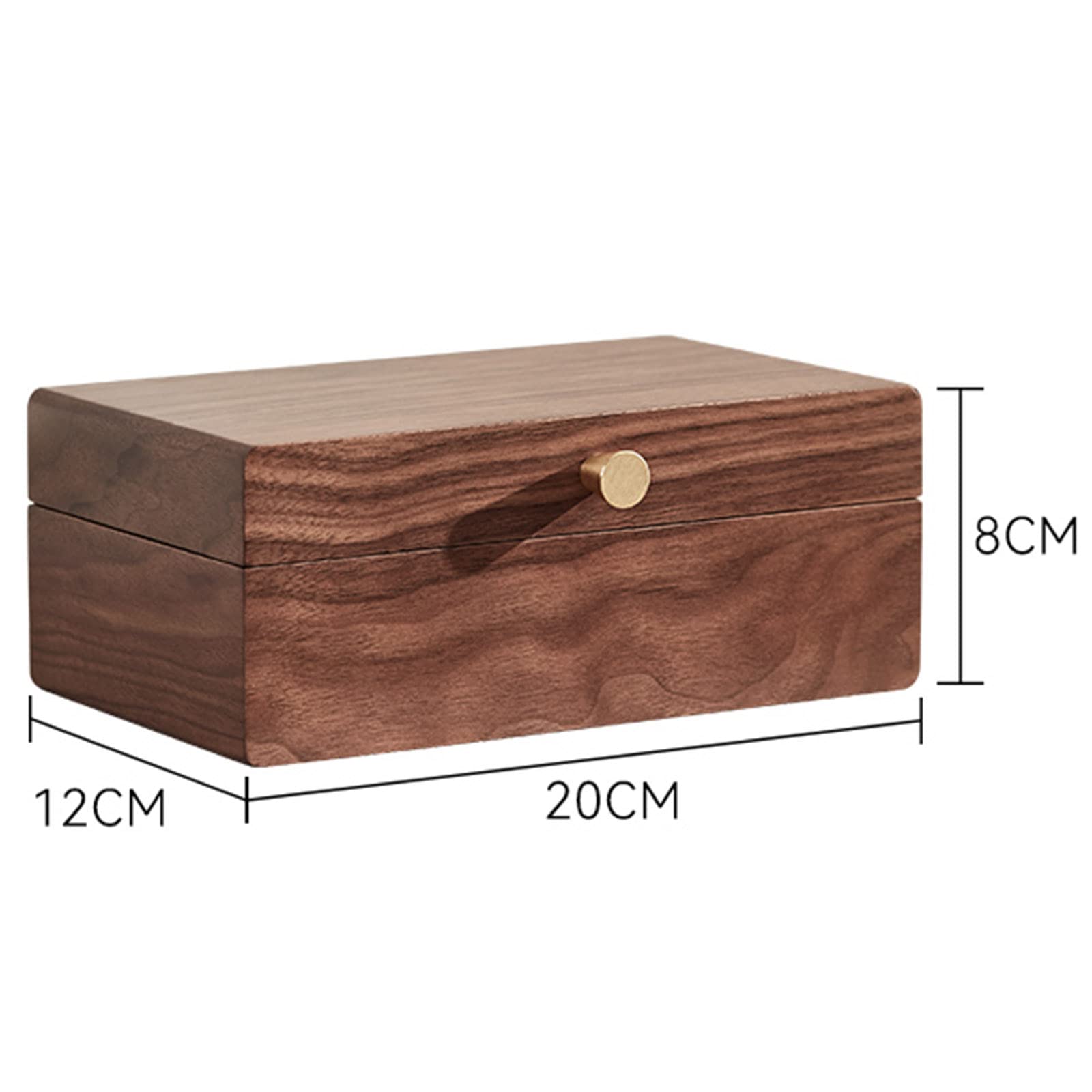 Näh-Aufbewahrungsbox aus Holz, 2 Ebenen, Nadelgarn-Aufbewahrungsbox mit herausnehmbarem Fach, dient zur Aufbewahrung von Nadeln und Anderen Werkzeugen (Leere Box)