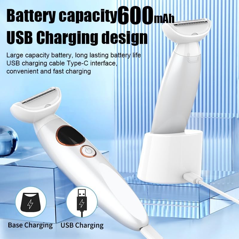 5-in-1 Multifunktionales Haarentfernungs- und Pflegeset — IPX7 wasserdicht, 600-mAh-Akku, 5 Aufsätze (Körper/Gesicht/Augenbrauen/Nase/Ohren), tragbares USB-Auflade-Trimm-Set