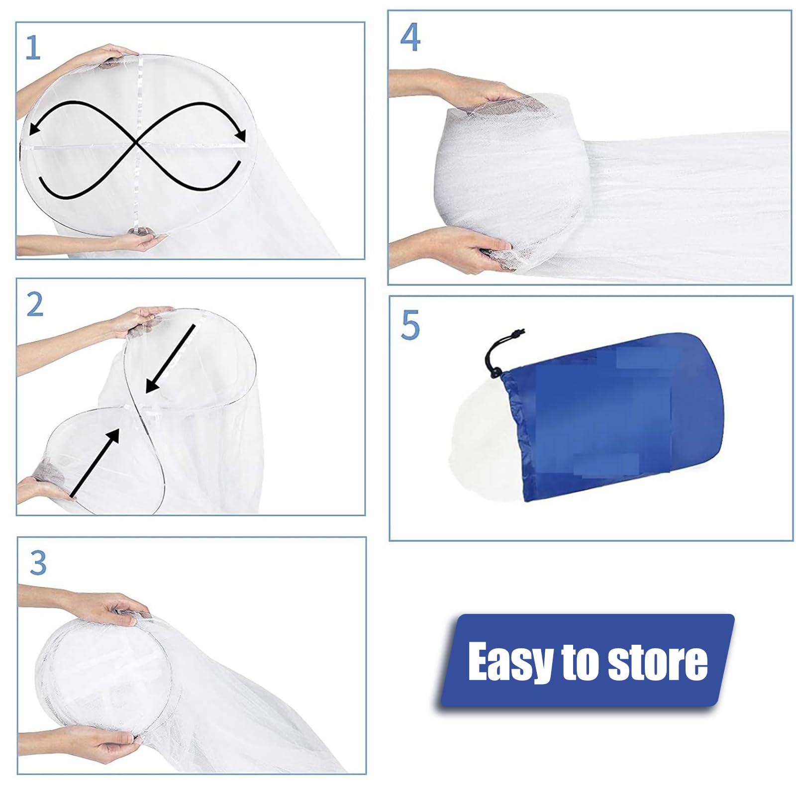 Zanzariera Letto, 60×250×1100cm Zanzariera Letto Matrimoniale, Zanzariera per Letto, Zanzariera Da Letto Baldacchino, Zanzariera a Tenda per Letto, Adatto Per Interni Ed Esterni