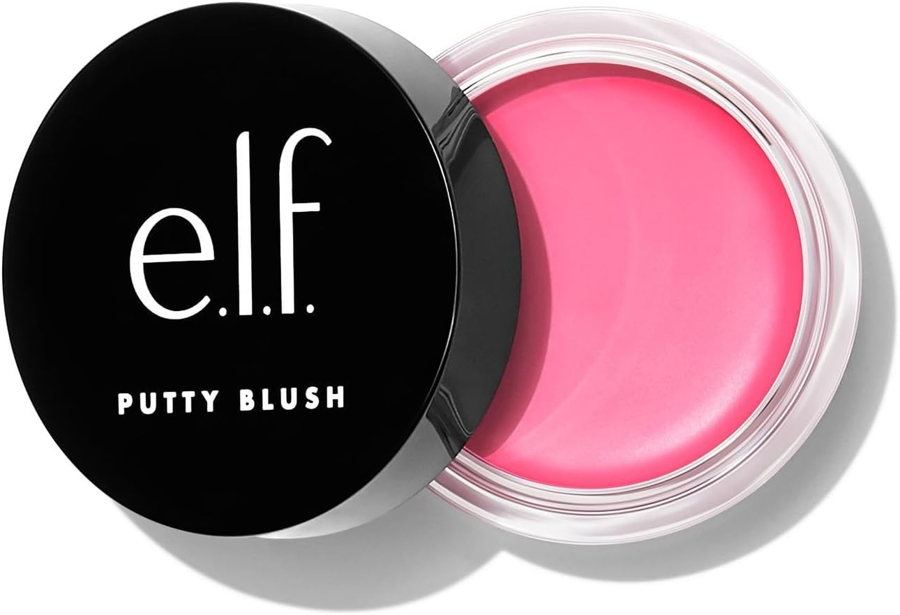 e.l.f. Putty Blush, Creamy & High-Pigment Formula For A Natural Glow, Delivers A Semi-Matte & Powder Finish, Vegan & Cruelty-Free, Bora Bora