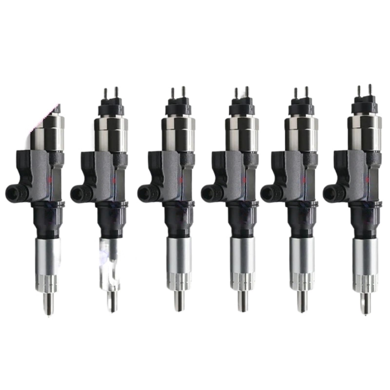 pplfni 6-piece Set Fuel Nozzles Fuel Injectors 8-97609791-5 095000-6395, Compatible With Denso 4HK1 6HK1 8976097915