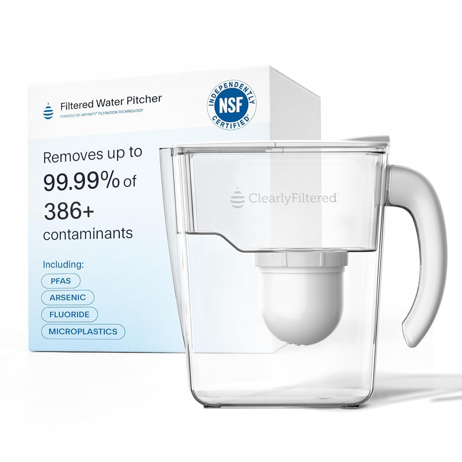 Photo 1 of Clearly Filtered Water Filter Pitcher - 10 Cup, BPA Free