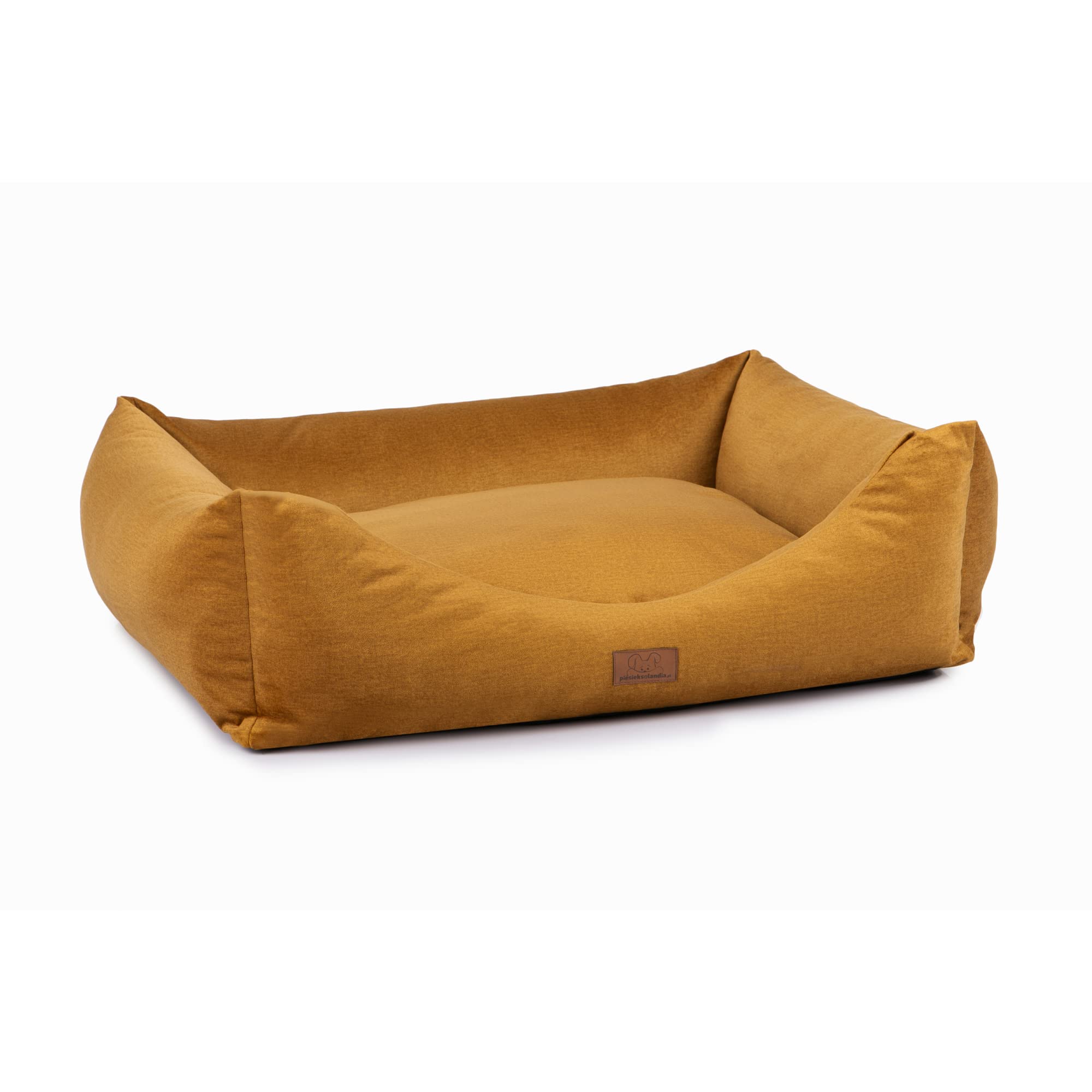 Oaza Velvet Legowisko dla psa z krawędzią, legowisko dla zwierząt domowych, łóżko, poduszka dla psa, sofa dla psa, legowisko dla psa, kosze dla psa, kanapa dla psa, miękkie, tekstylne,