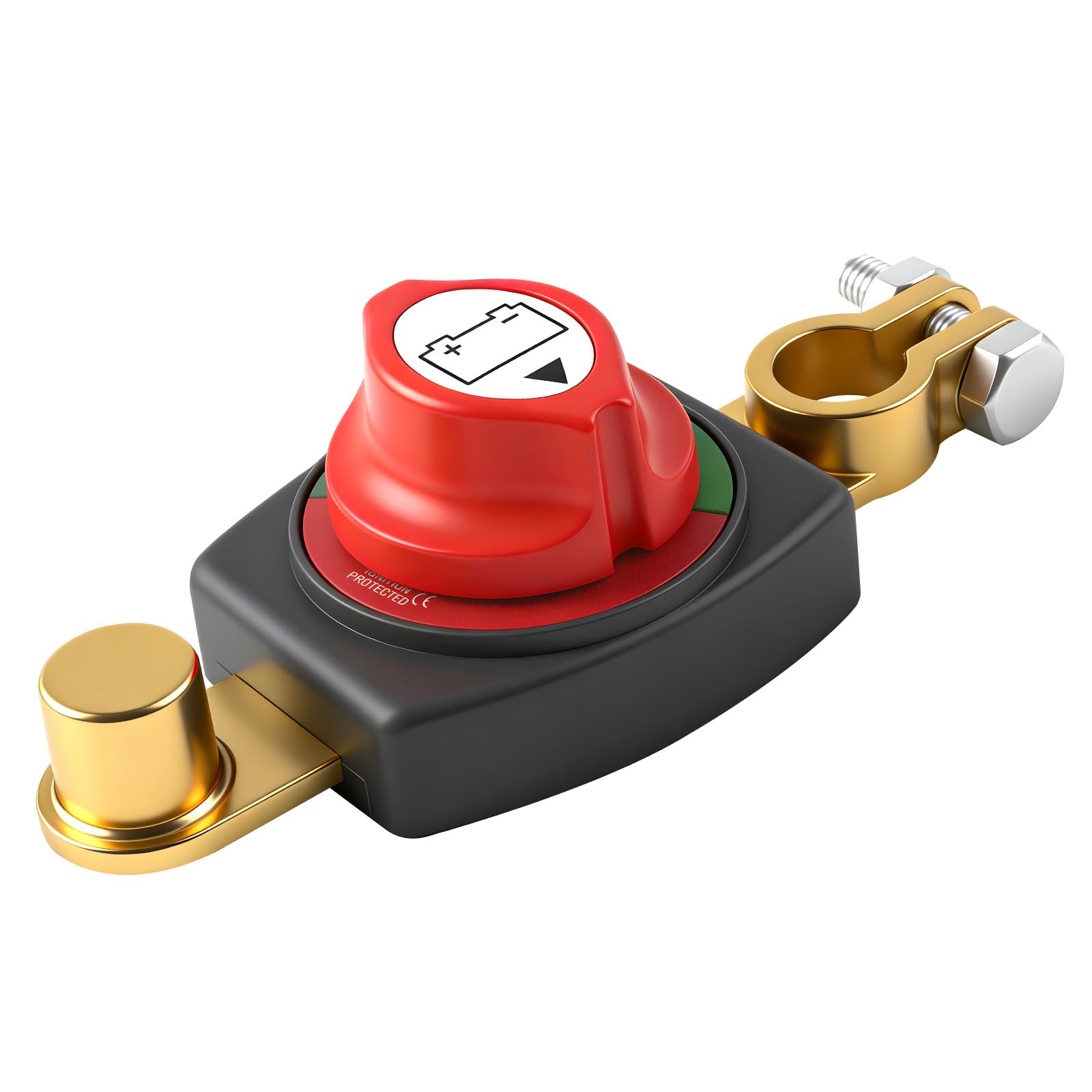 Desconectador de Bateria, Cortacorrientes De Bateria Coche 12V-48V Aislador de Batería Interruptor de Apagado para Coche, Camión, Moto, Caravana, Barco
