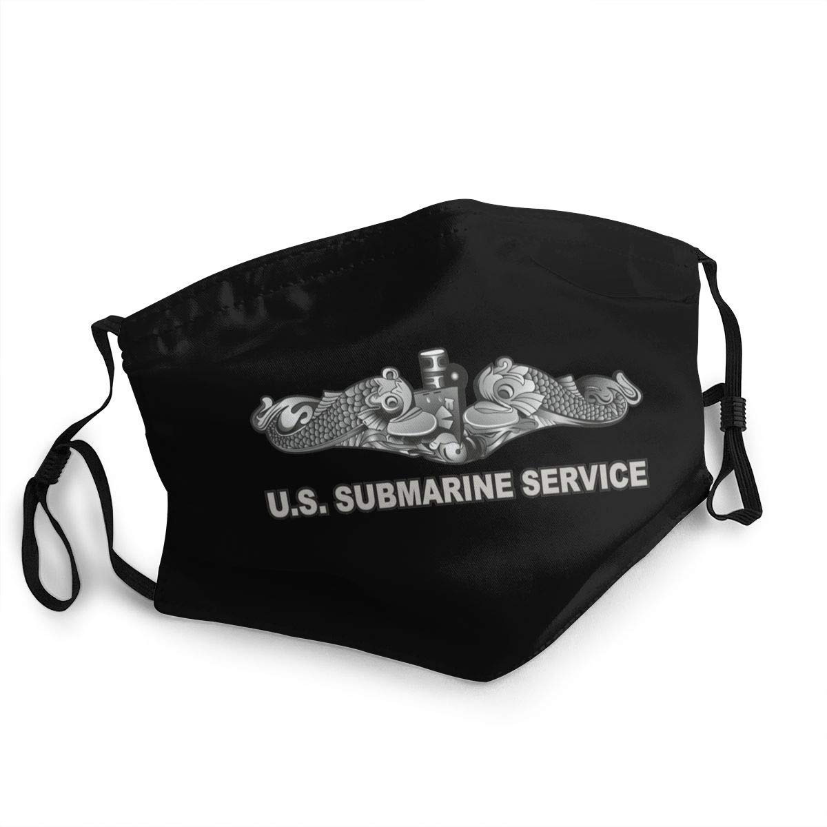 Unisex Adjustable Mask Us Submarine Service Dolphins with Us Flag Cloth Mask,Reusable & Washable