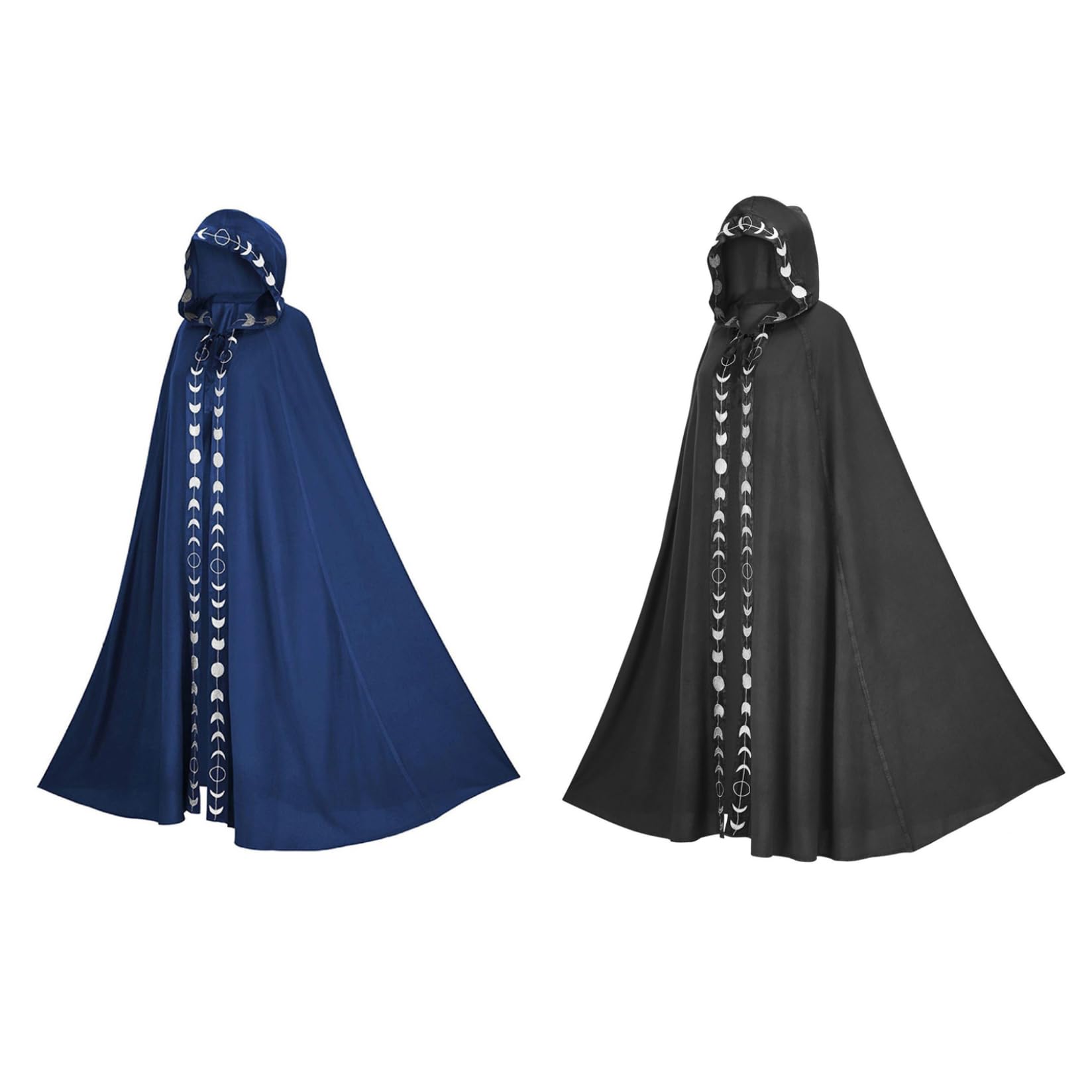 Amazon.com: Wizard Cloak 61 IN Long Hooded Flower Brim Halloween