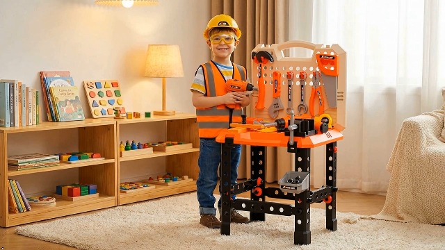 Amazon.com: Kids Tool Bench -Toy Workbench with Electric Drill Toy