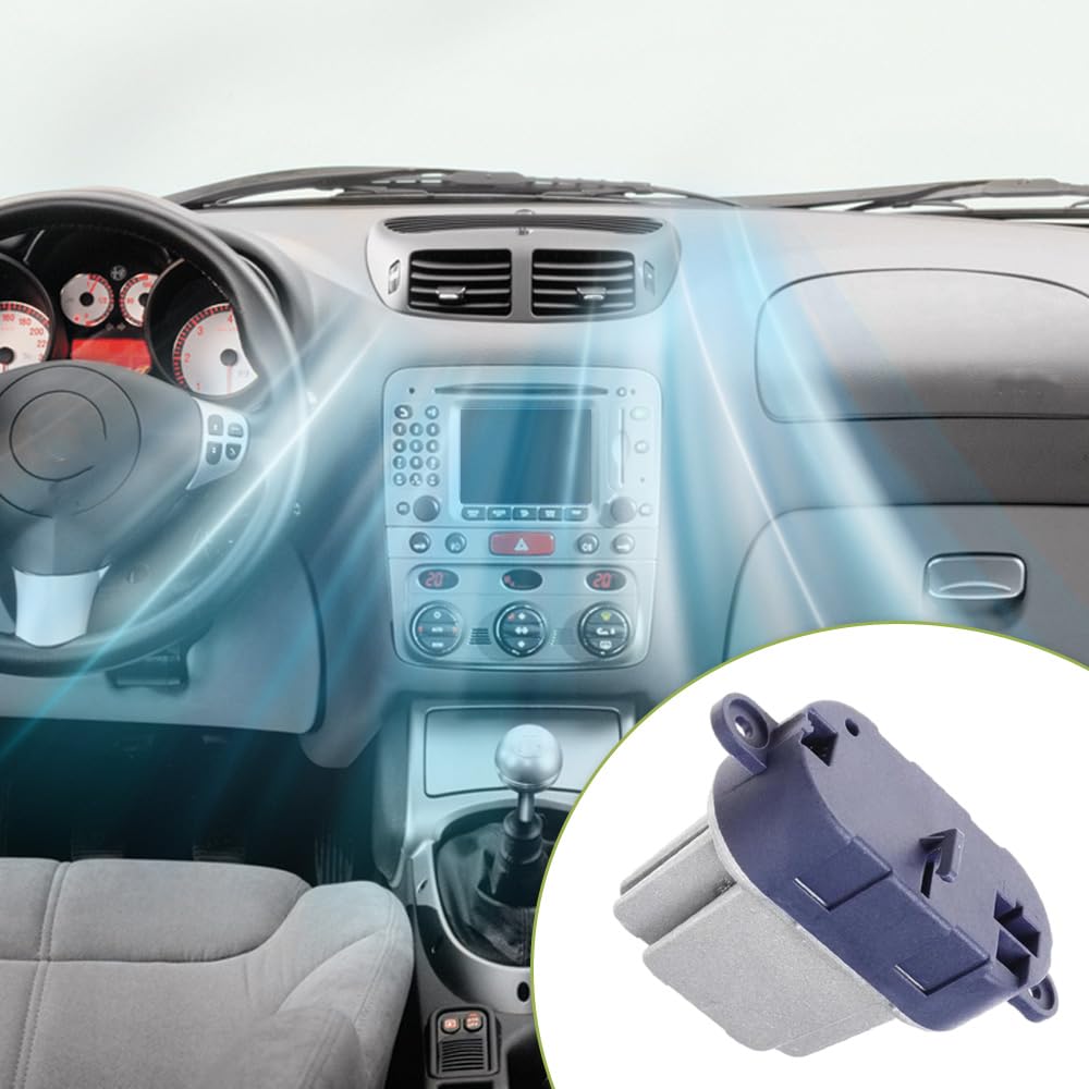 1 kit de resistencia del motor del ventilador de calefacción de 4 y 2 y 1 pines compatible con Alfa Romeo GT 2003–2010 159 2005–2011 Brera 2006–2010 compatible con Renault Laguna Mk2 2001–2007