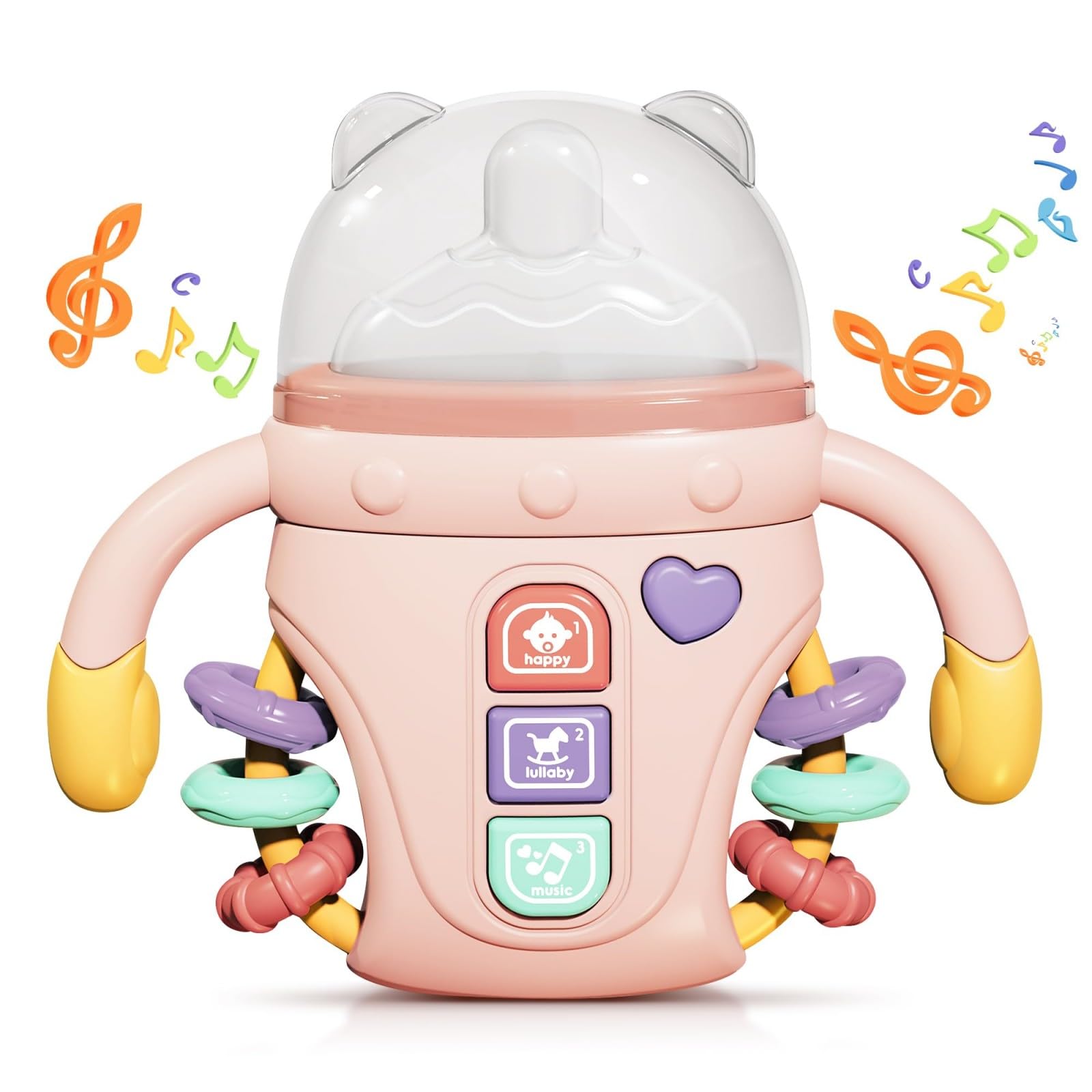 Juguetes De Baño Para Bebé 12+ Meses - 3 Piezas Con Ventosas, Desmontables, De Silicona Y ABS, Juguetes Sensoriales Montessori