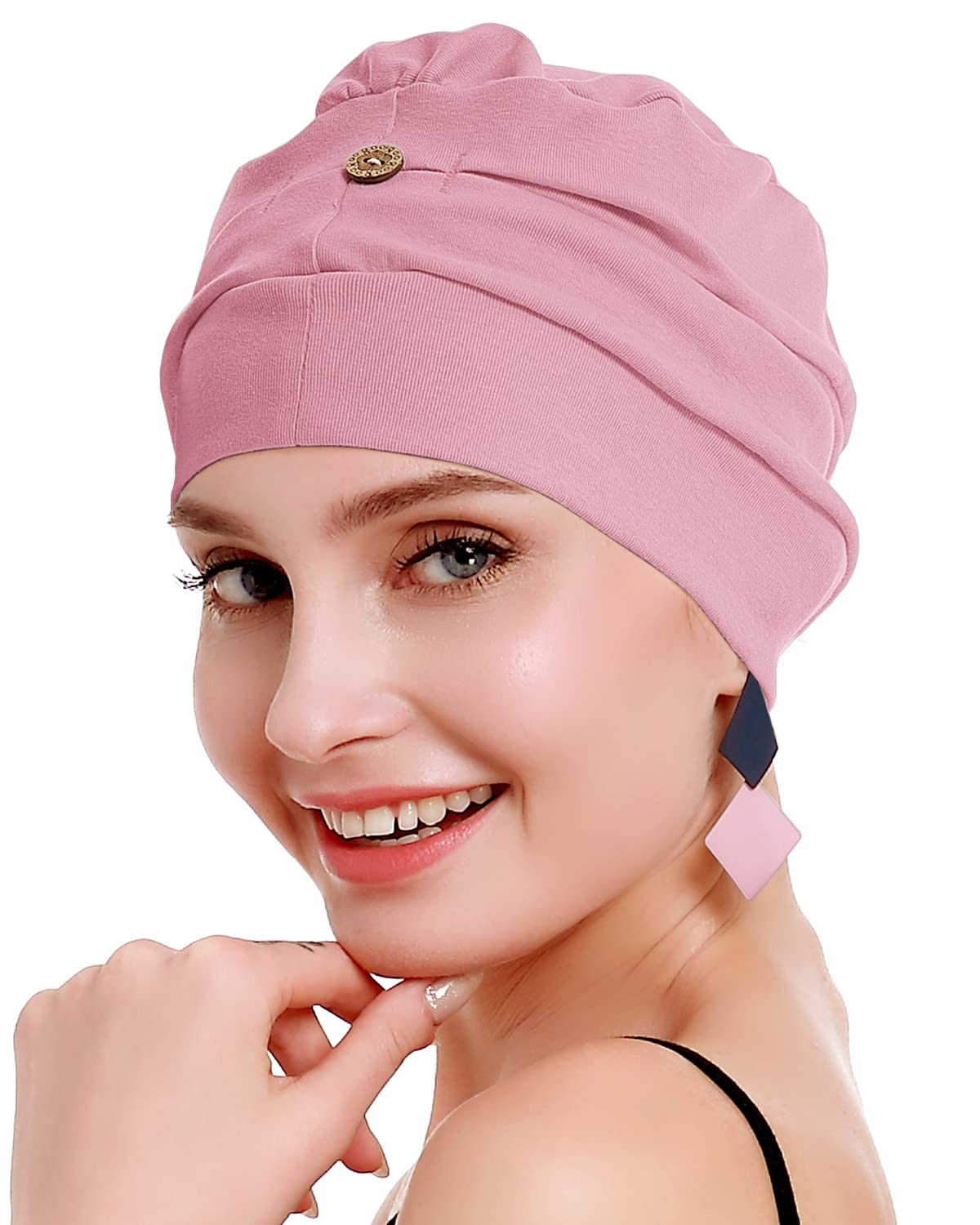 osvyo Chemo Headwear for Women Cancer Hairloss Hat - Cotton Lightweight Headwear