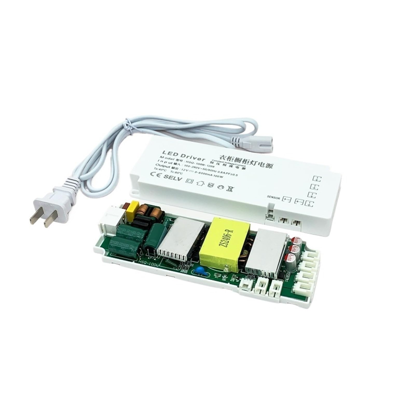 Alimentatore per illuminazione mobili | Uscita: 12V/24V; Caratteristiche: Ultra-sottile/Controllo a sensore(DC12V 100W)