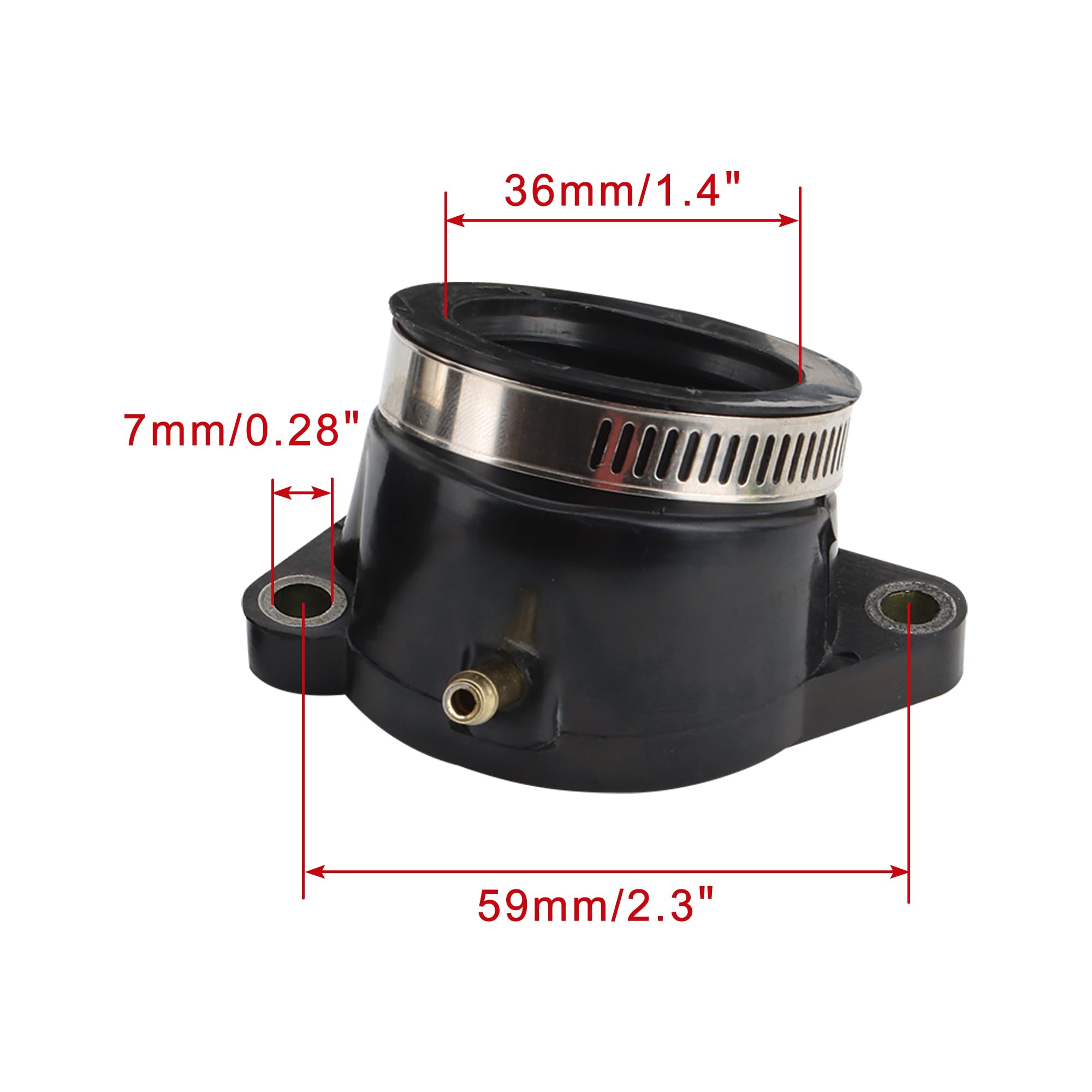 WOOSTAR Carburatore Tubo Collettore di Aspirazione Sostituzione per FZS1000 FZ1 2001-2005 Fazer 1000 OEM 5LV-13586-01 Confezione da 4