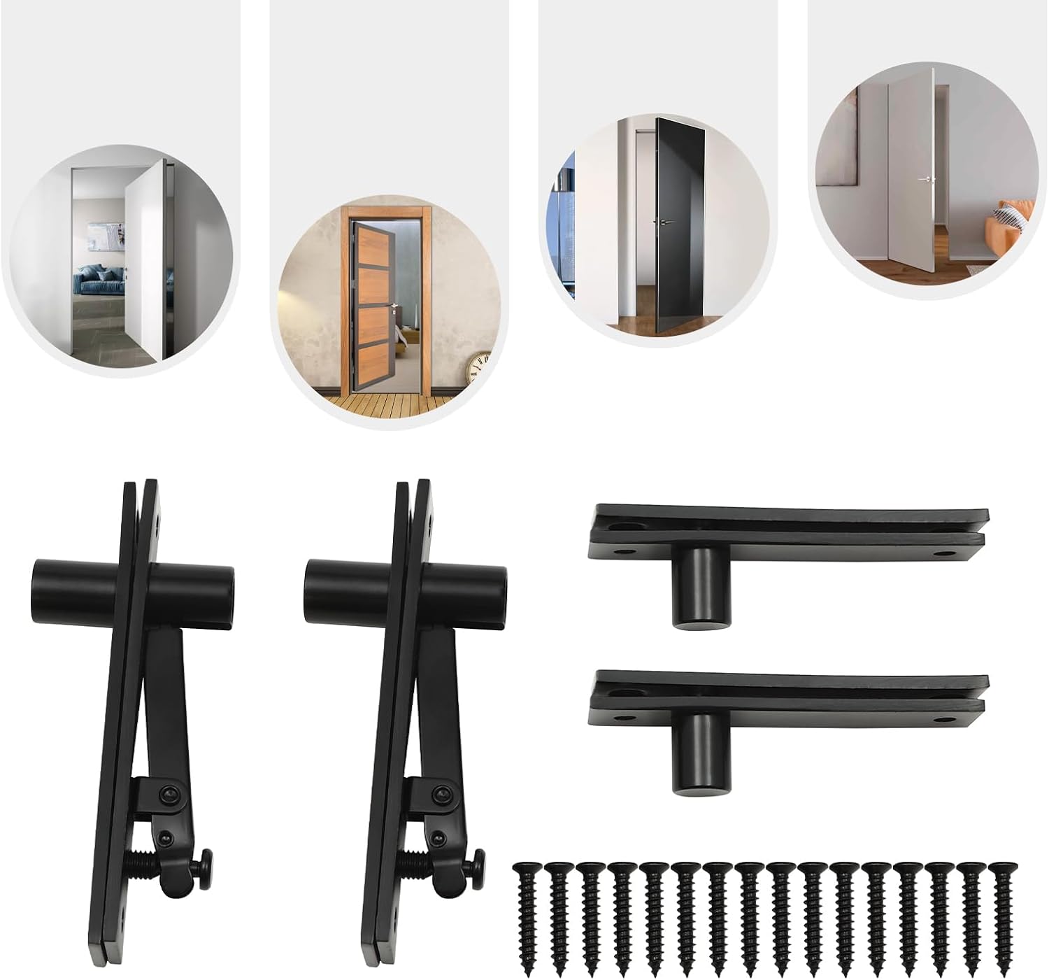 Hidden Door Hinge,Door Pivot Hinges,Stainless Steel Hinge,Self Closing Door Hinge,Heavy Duty Hidden Door Hinge,Secret Door Hinge,Invisidoor Hinge Kit,for Swivel Door,Hidden Door,Wooden Door