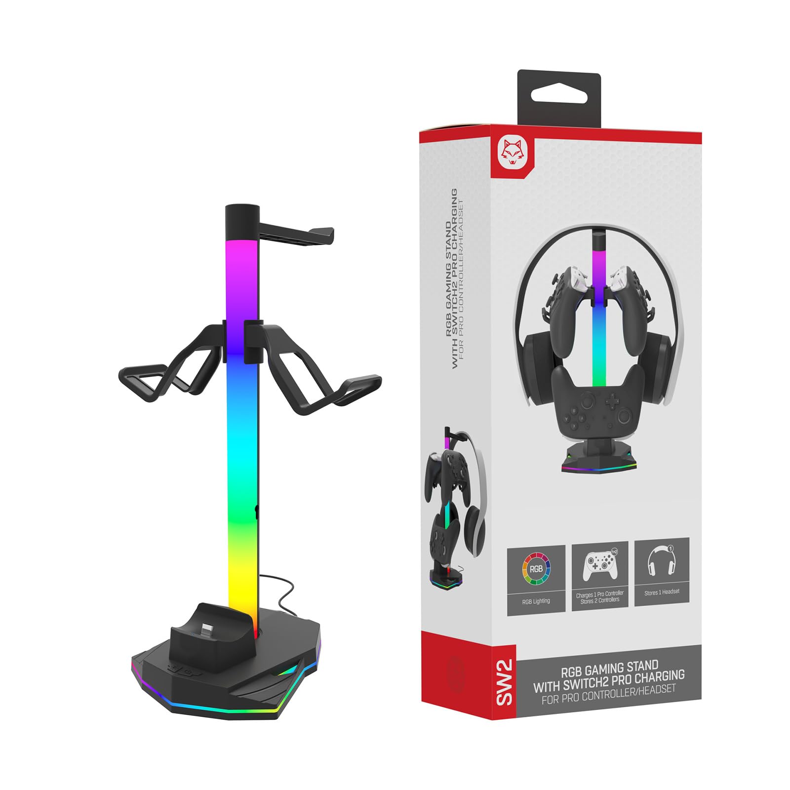 Dock station di ricarica per controller con porta USB di tipo C per cuffie Gamepad per supporto di ricarica da tavolo