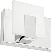 Vista 7 de Aipsun Moderna lámpara LED de tocador para baño, acrílico blanco esmerilado, arriba y abajo, accesorios de pared sobre espejo