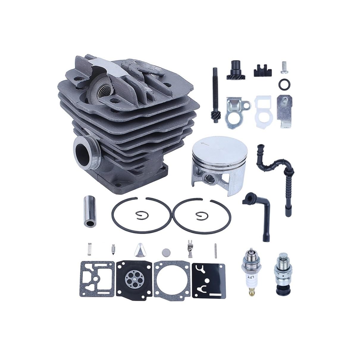 Piezas de repuesto Kit de línea filtro aceite y combustible cilindro 48mm, con 034 036 MS340 MS360, repuestos motosierra, reemplazo 11250201215 Motosierra