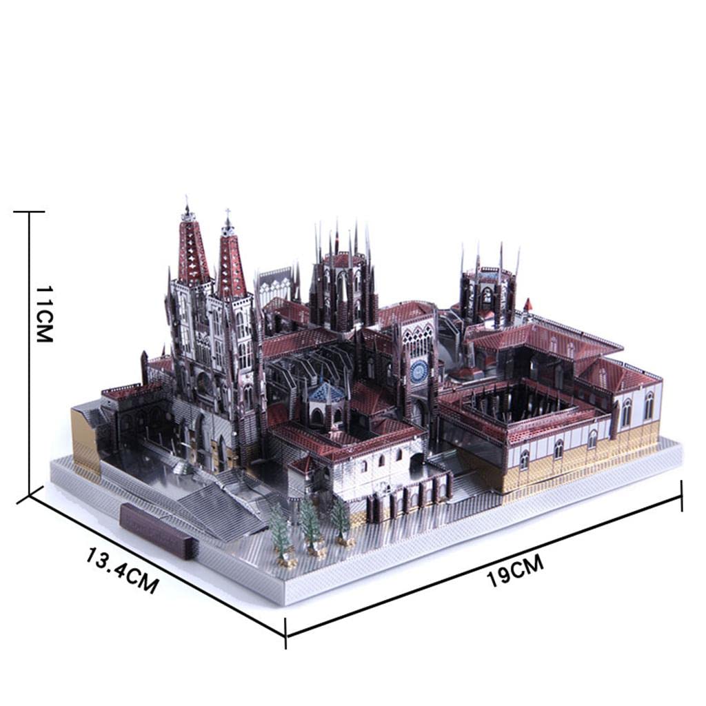 229 Pezzi 3D Metal Art Sculpture Model Assembly Kit - Cattedrale di Burgos