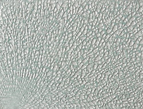 GLOREX Crackle mozaïek plaat, aluminium, transparant, 26 x 17,5 x 1 cm