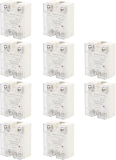 Pacote de 10 Relés de Estado Sólido, 98-480V DC Controle AC relé de Estado Sólido GSSR-40DA 40A para Sistemas de Controle