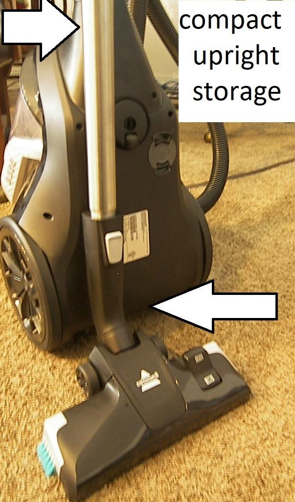 BISSELL SmartClean Canister Vacuum Cleaner, 2268, Black with Pearl White/Electric