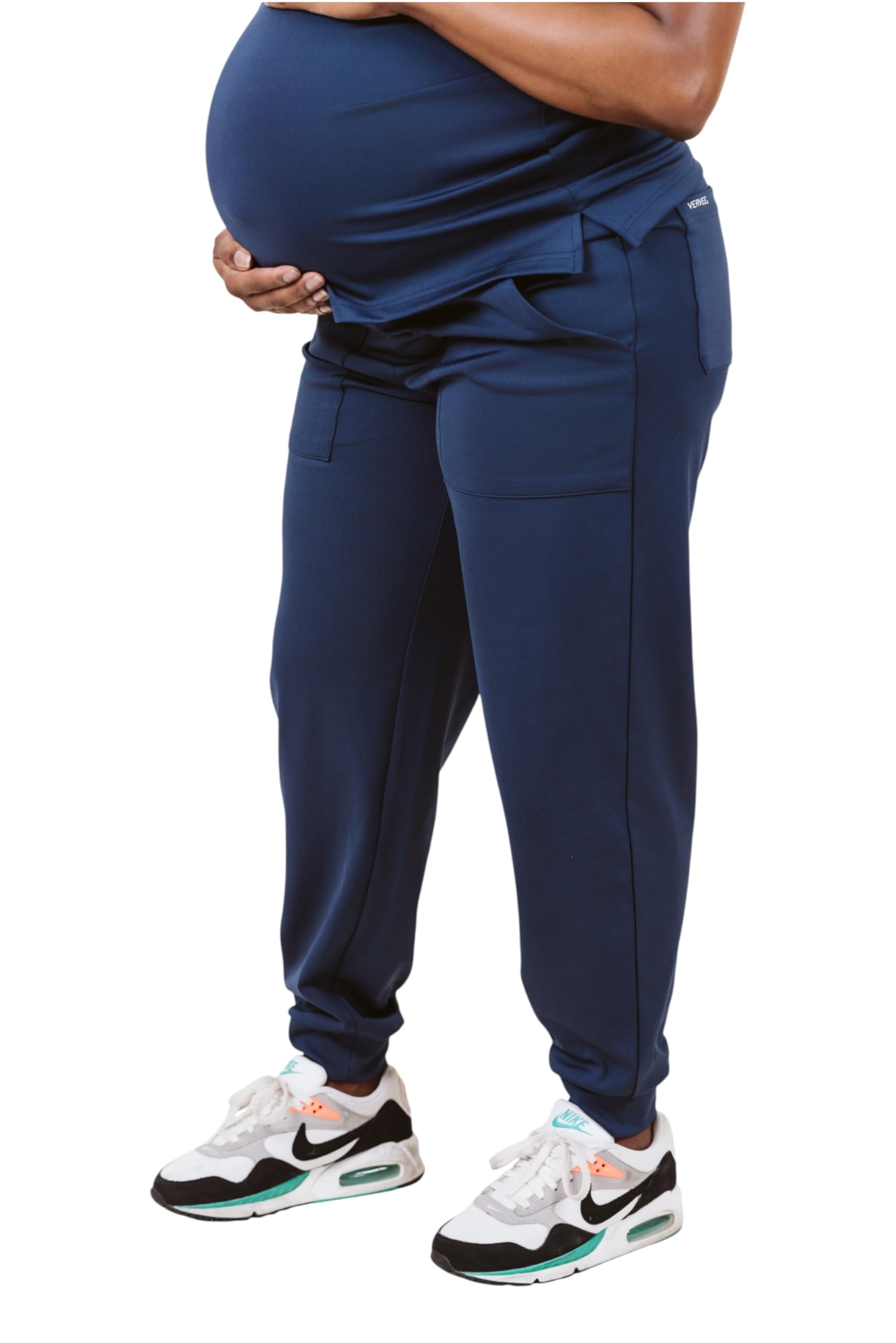 OG Maternity Scrub Pants Versatile Pregnancy Scrubs with Belly Band