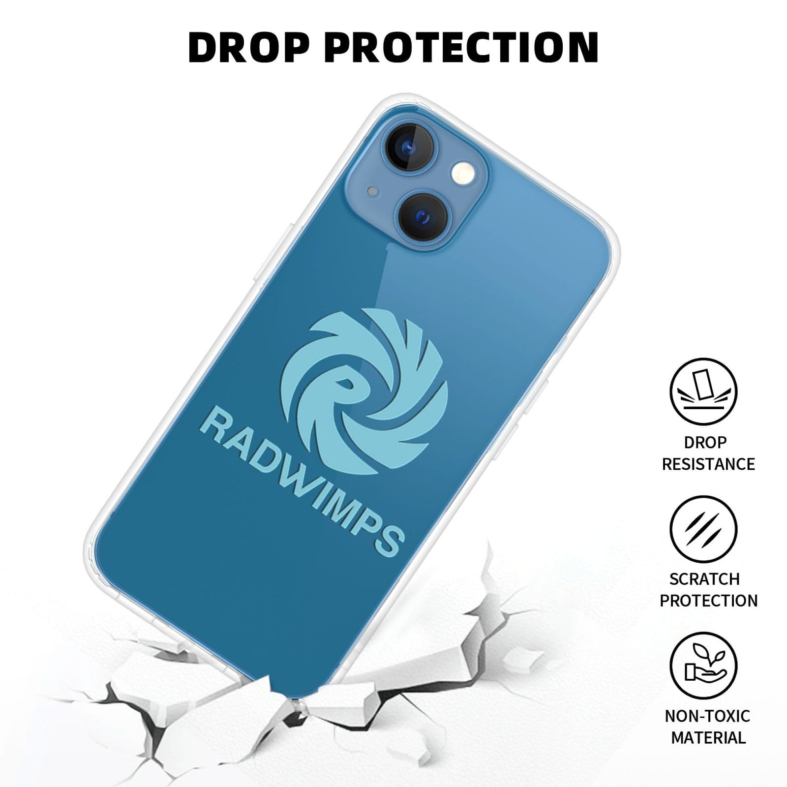 Amazon.co.jp: Iphone 13用カバー ラドウィンプ Radwimps ロゴ Iphone 