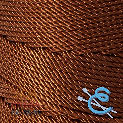 Image of Espiga No.18-100% Nylon Omega String Cord for Knitting and Crochet - 40 Brick
