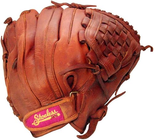 Miniatura 2 de Shoeless Joe Guantes Fast Pitch Basket Weave Web Brown Guante, 12 pulgadas, diestros