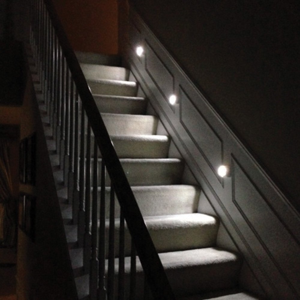 Brown Wireless Motion Sensing LED Step Light