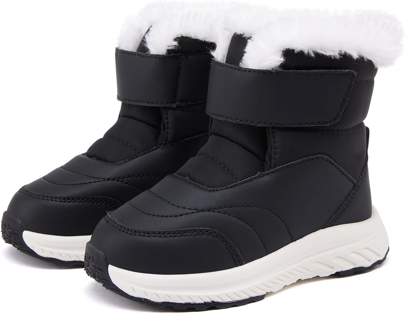 BMCiTYBM Toddler Boy Girl Snow Boots Waterproof Winter Warm Boots Nonslip Lightweight Outdoor Walking Shoes for Cold Weatehr