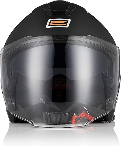 Miniatura 2 de ORIGINE Casco de motocicleta de cara abierta 34 con doble visera para scooters, aprobado por DOT