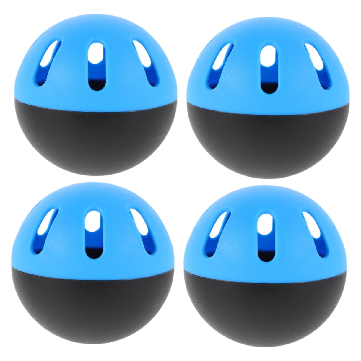 BRIGHTFUFU Eva Practice Baseballs 4pcs Set 74mm Soft Indoor/Outdoor Balls Training Equipment for Baseball Indoor/Outdoor Training