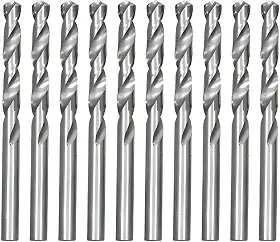 Kit de Brocas para Metal e Inox, Aço Carbono Rápido, 4,5mm x 8cm, 10 Peças