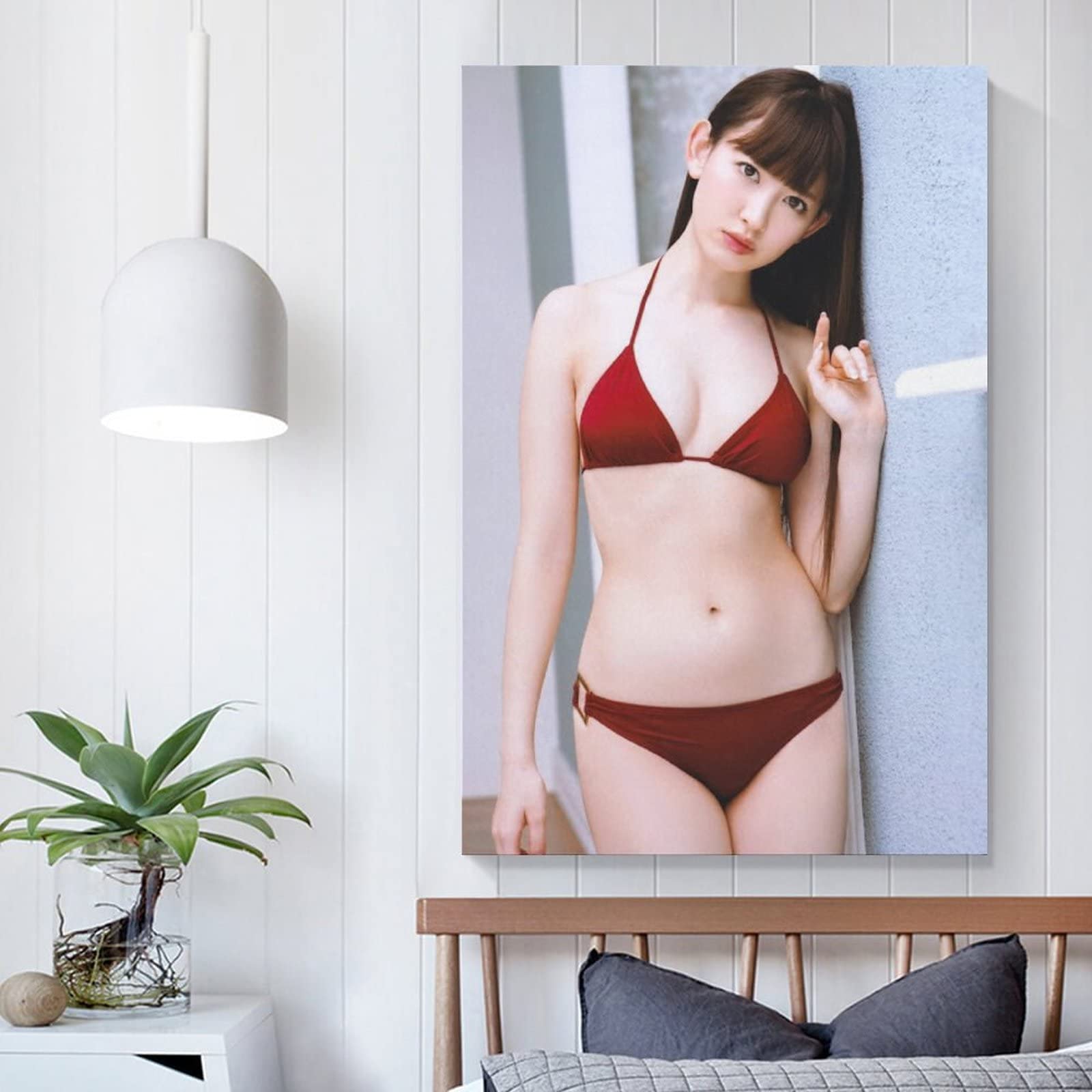 ビキニ姿の女性ポスター 桜りん等身大ポスター(約180×60㎝) ピンク極小ビキニ大開脚股間
