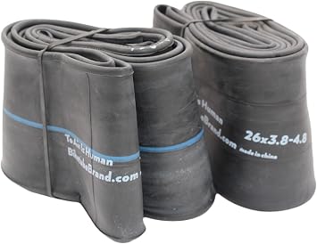 26x4 Fat Tire Bike Tube by BIKETUBE BRAND Presta Valve 48mm TPU or Butyl Options Fits Fat Bikes, E-Bikes, MTB, Cruisers Works with Disc or Rim Brakes Trail, Snow, Sand, Mountain Riding